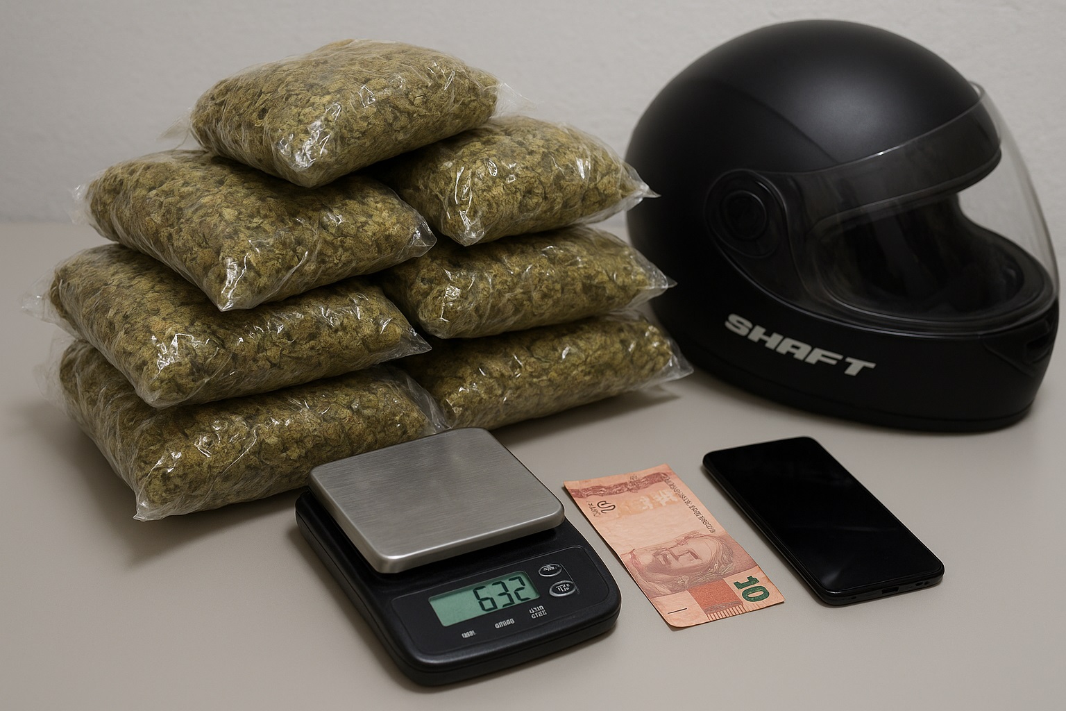 PM prende homem por tráfico de drogas após ser flagrado com maconha