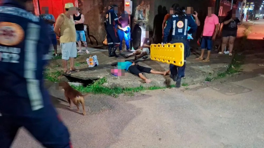 Grave acidente deixa mulher e criança feridas em Porto Velho