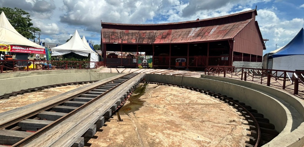 Locomotiva da EFMM será exibida durante a Agrotec