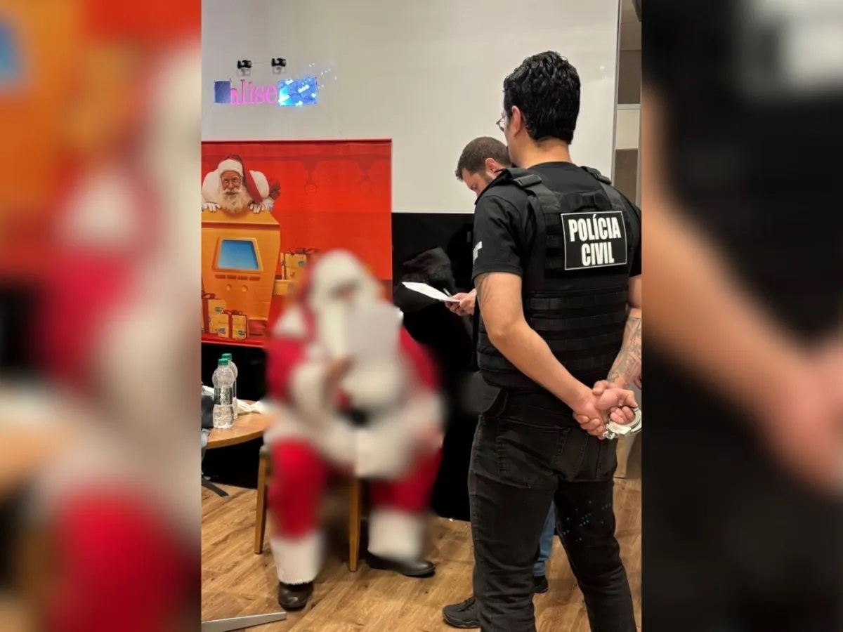 Papai Noel é preso por estupro antes de iniciar expediente em Shopping