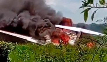 Deputado Maurício Carvalho e vereador Márcio Pacelle fizeram pouso forçado e aeronave pega fogo