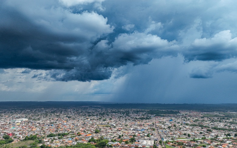 TEMPO CHUVOSO -  Porto Velho com tempo instável: a previsão é do tempo com pancadas de chuva em toda Rondônia nesta terça-feira (23)
