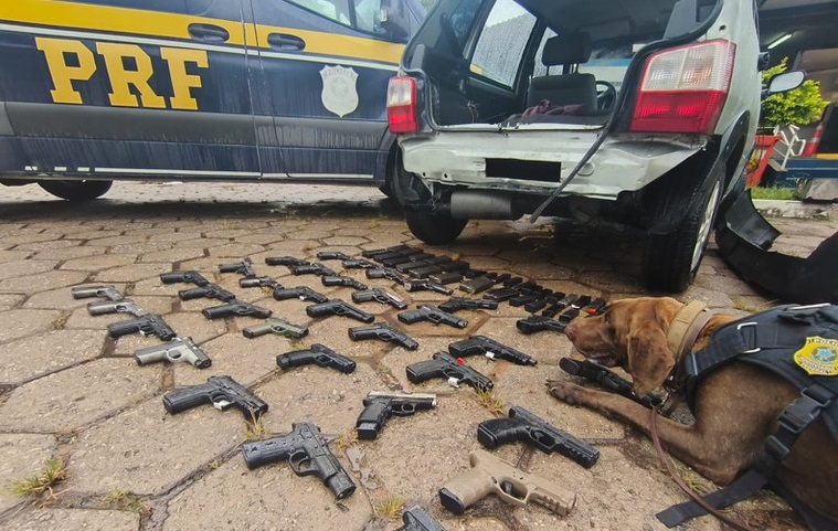 PF apreende carga letal com destino ao RJ onde cidadão são vítimas; Operação Atena frustra os bandidos