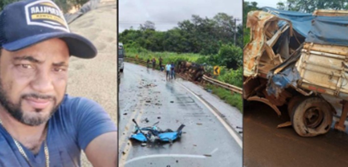 Trágico acidente com duas carretas mata motorista de Vilhena na BR-070, em Mato Grosso