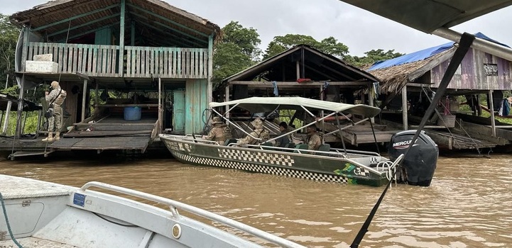 PF e IBAMA deflagram Operação contra garimpo ilegal no Rio Madeira/RO