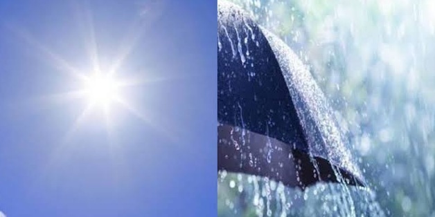 Céu e sol aberto com possível pancada de chuvas à tarde