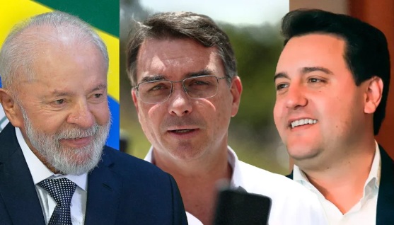 Lula lidera 1º turno e empata com Flávio Bolsonaro e Ratinho Jr no 2º
