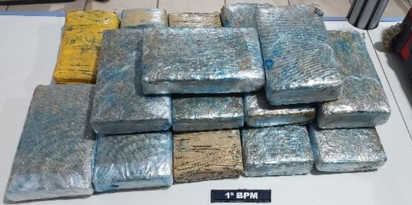 Polícia Militar apreende 16 quilos de entorpecente durante ação em Porto Velho