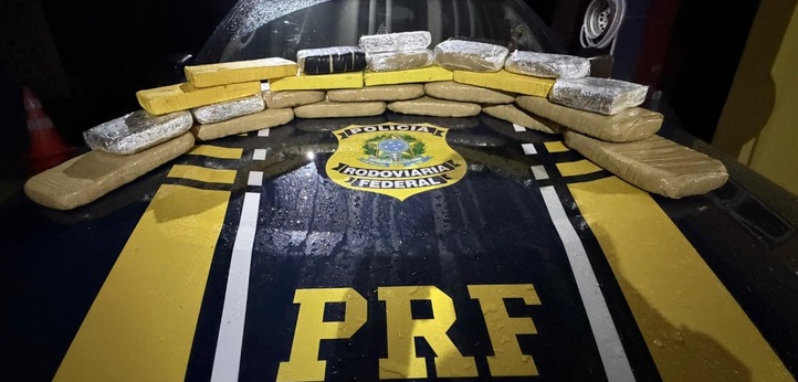 PRF em Rondônia apreende quase 20 kg de entorpecentes na capital