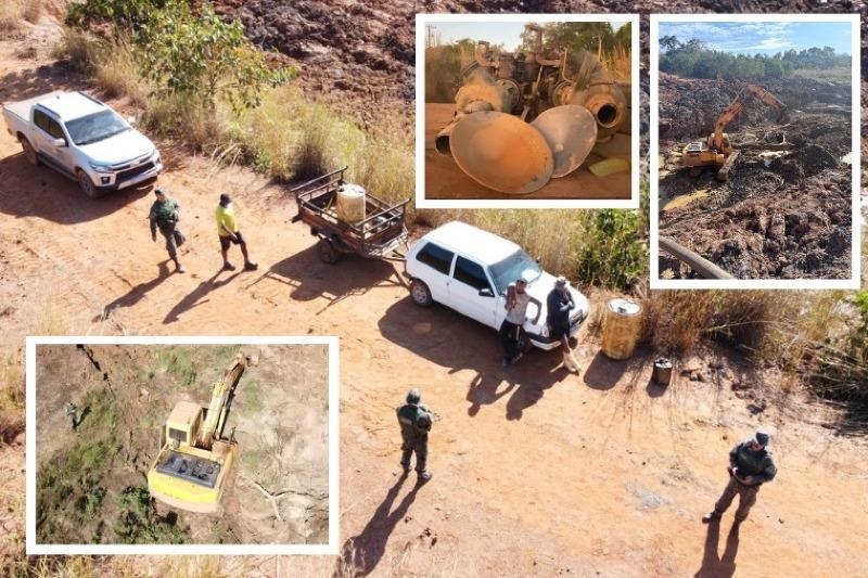 Operação desmantela garimpo ilegal em Ariquemes e leva suspeitos à Polícia Federal