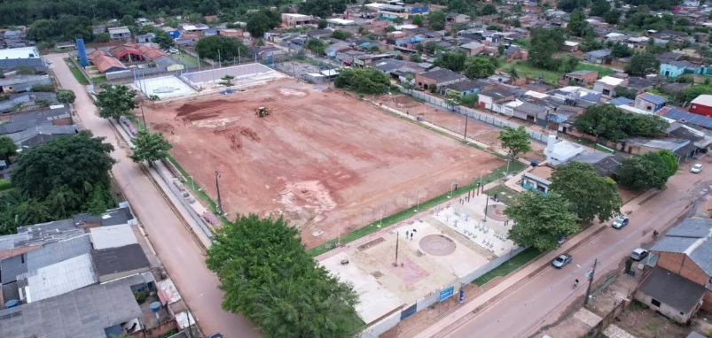 Obra no Cedel do Jardim Santana realizada pelo governo de RO avança e garante espaço mais moderno e acessível