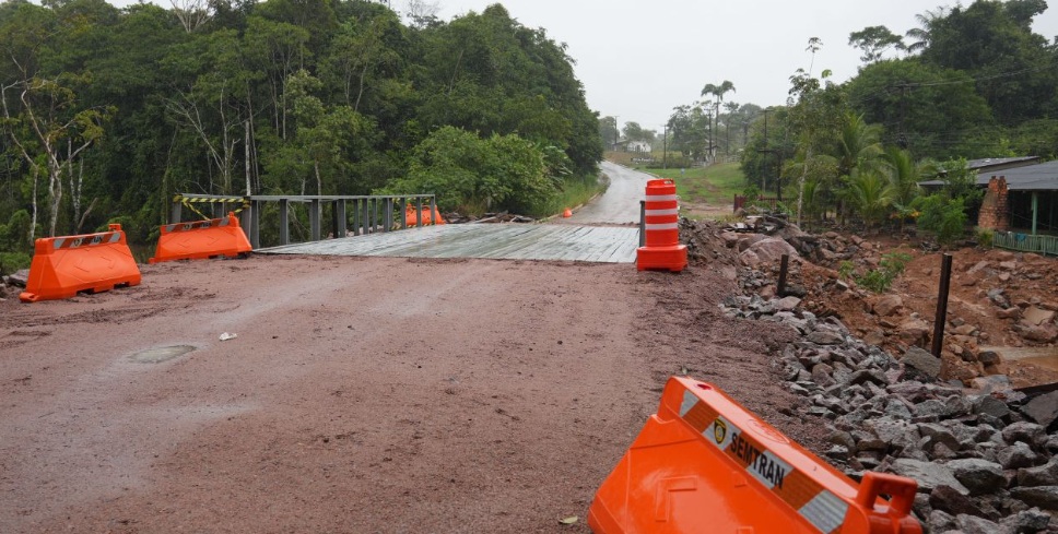 Ponte entra na fase final e encerra isolamento após rompimento de estrada
