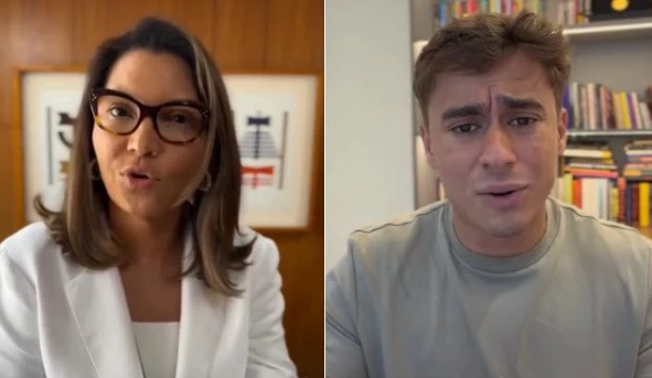 Janja critica Nikolas por vídeo sobre misoginia; deputado reage
