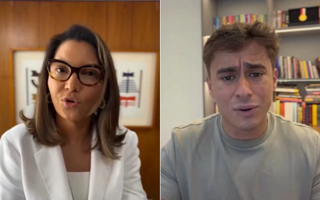 Janja critica Nikolas por vídeo sobre misoginia; deputado reage