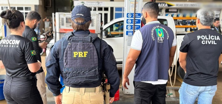 PRF participa de operação contra irregularidades em combustíveis em Rondônia