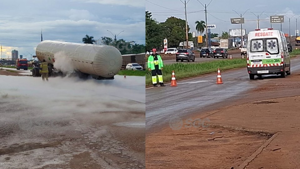 Nuvem de gás após vazamento em caminhão causa pânico em Porto Velho
