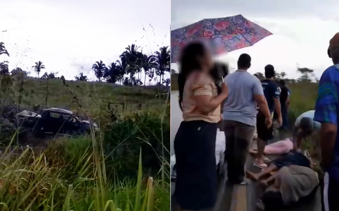 GRAVE ACIDENTE - Criança e jovem morrem após capotamento próximo a Porto Velho