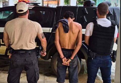 Suspeito é preso em flagrante por furto em residência em Cujubim
