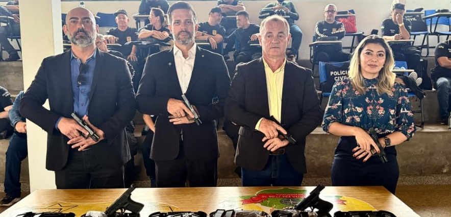 Polícia Civil é reforçada com mais de 600 pistolas adquiridas por emenda do deputado Delegado Lucas