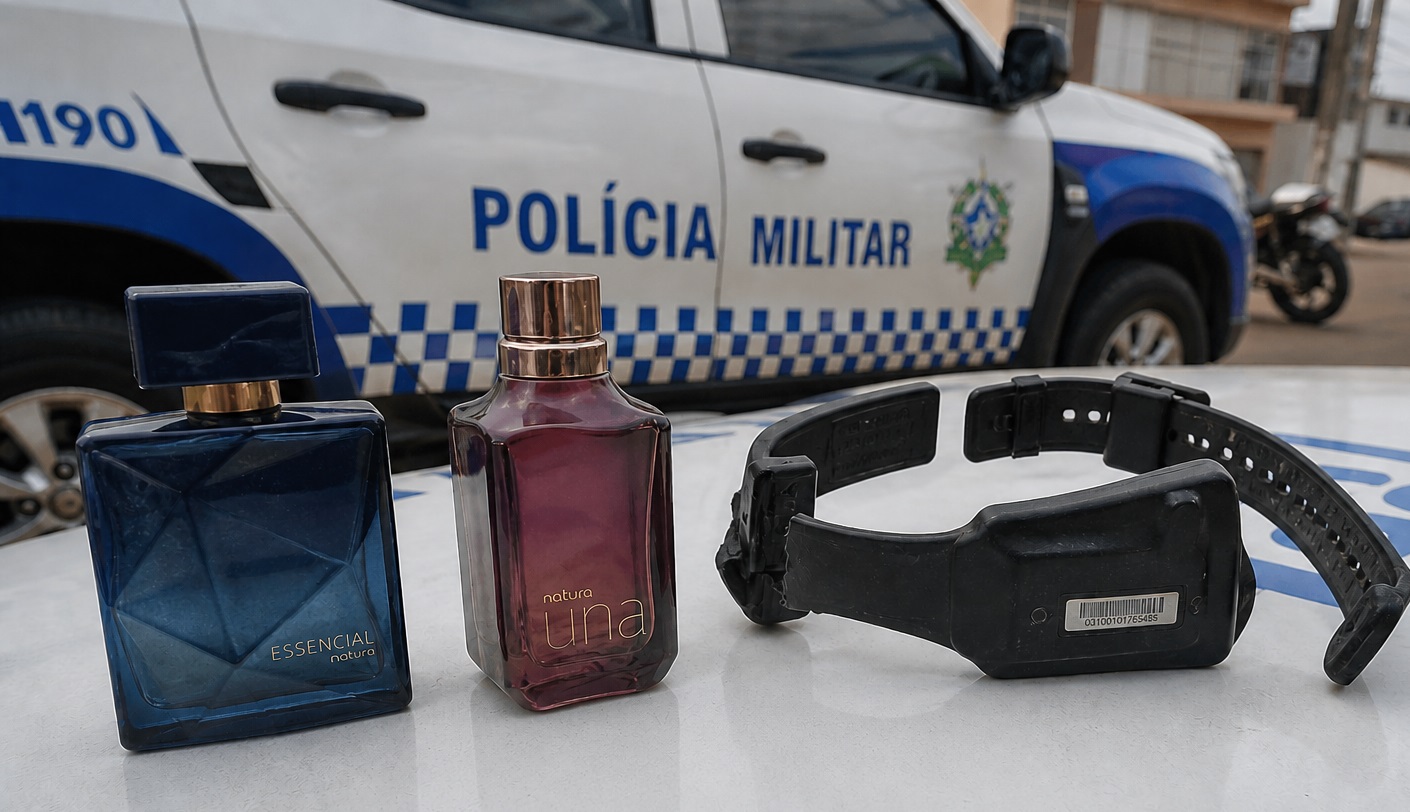 CAIU DE NOVO - Mulher é conduzida à delegacia após violar tornozeleira e portar objetos suspeitos em RO
