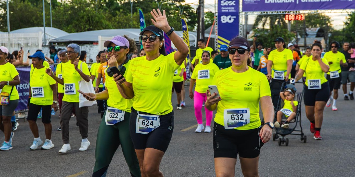 Circuito Sesc de Corridas reúne centenas de atletas e promove solidariedade em Porto Velho