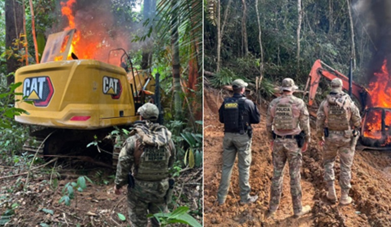 PF intensifica combate aos garimpeiros, enquanto facções dominam as rotas na Amazônia