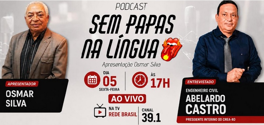 É logo mais, às 17hs, o encontro com o presidente do CREA de Rondônia; pode agendar