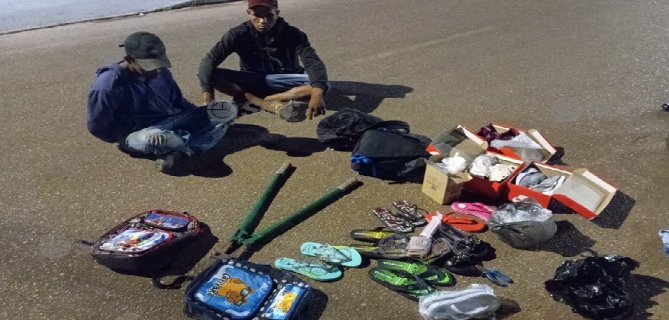 Polícia recupera produtos furtados e prende dois suspeitos em Porto Velho