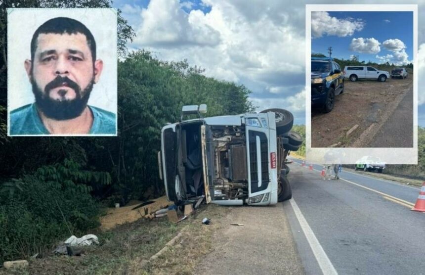 ESTRADA DA MORTE - Caminhoneiro de Espigão do Oeste morre após tombamento de carreta carregada de soja na BR-364
