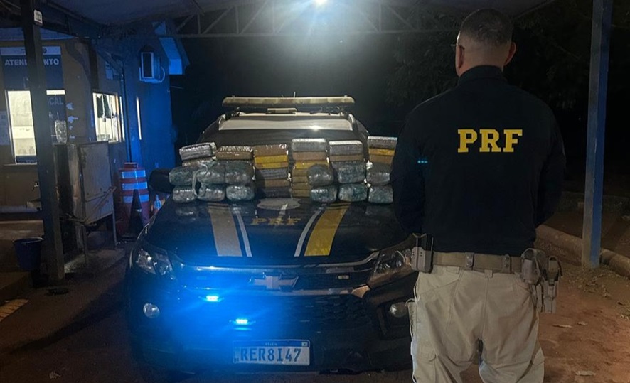 COMBATE AO NARCOTRÁFICO - PRF apreende mais de 60 quilos de drogas em Guajará-Mirim e reforça cerco ao crime na fronteira

