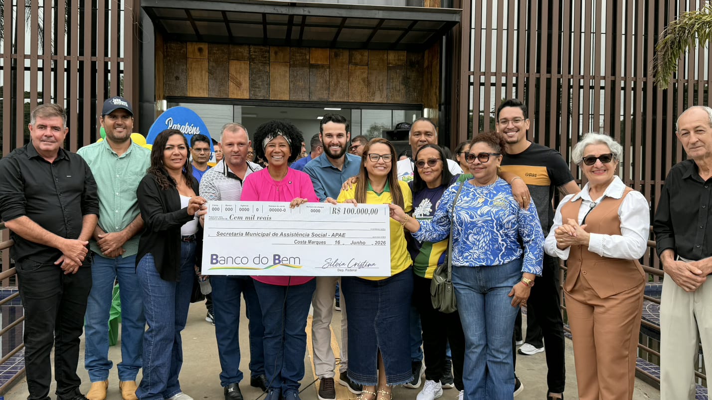 SAÚDE E APAE - Sílvia Cristina participa de entregas em Costa Marques e reafirma mandato municipalista
