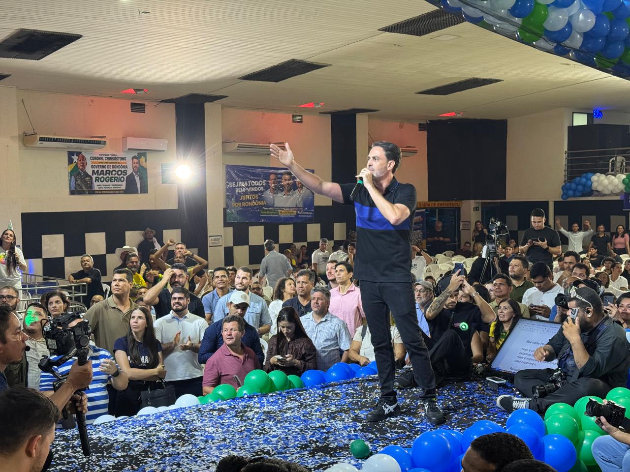 NA CAPITAL - Léo Moraes declara apoio a Marcos Rogério para o Governo de Rondônia
