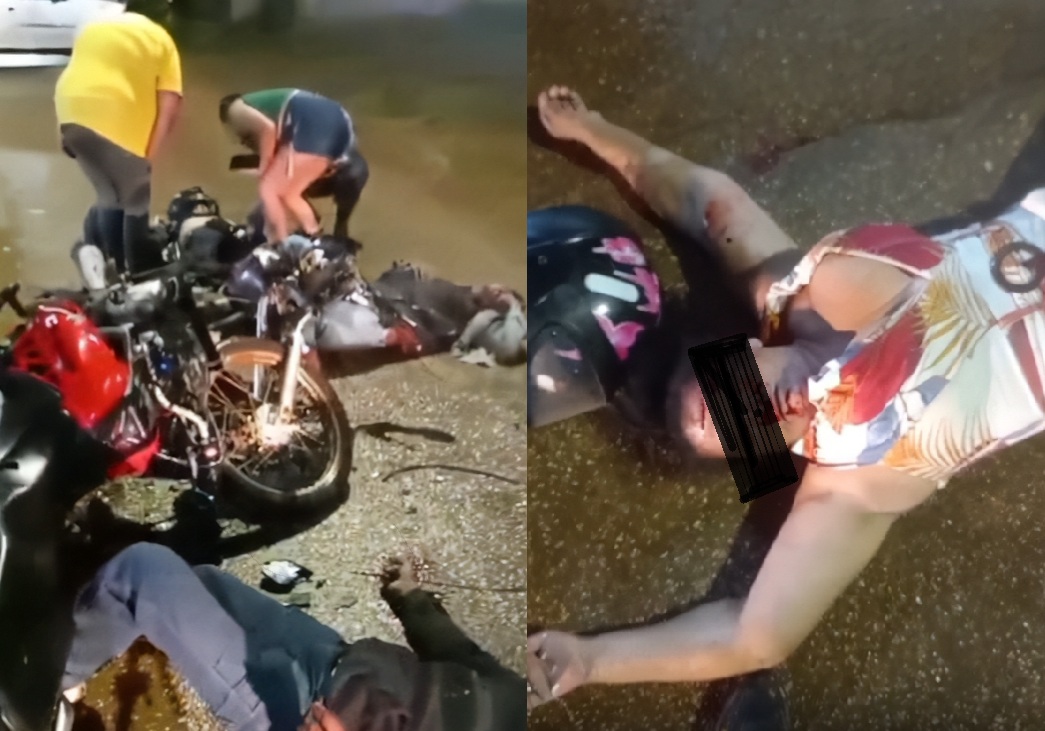 NO SÃO FRANCISCO - Colisão entre motos deixa quatro pessoas feridas na zona Leste de Porto Velho

