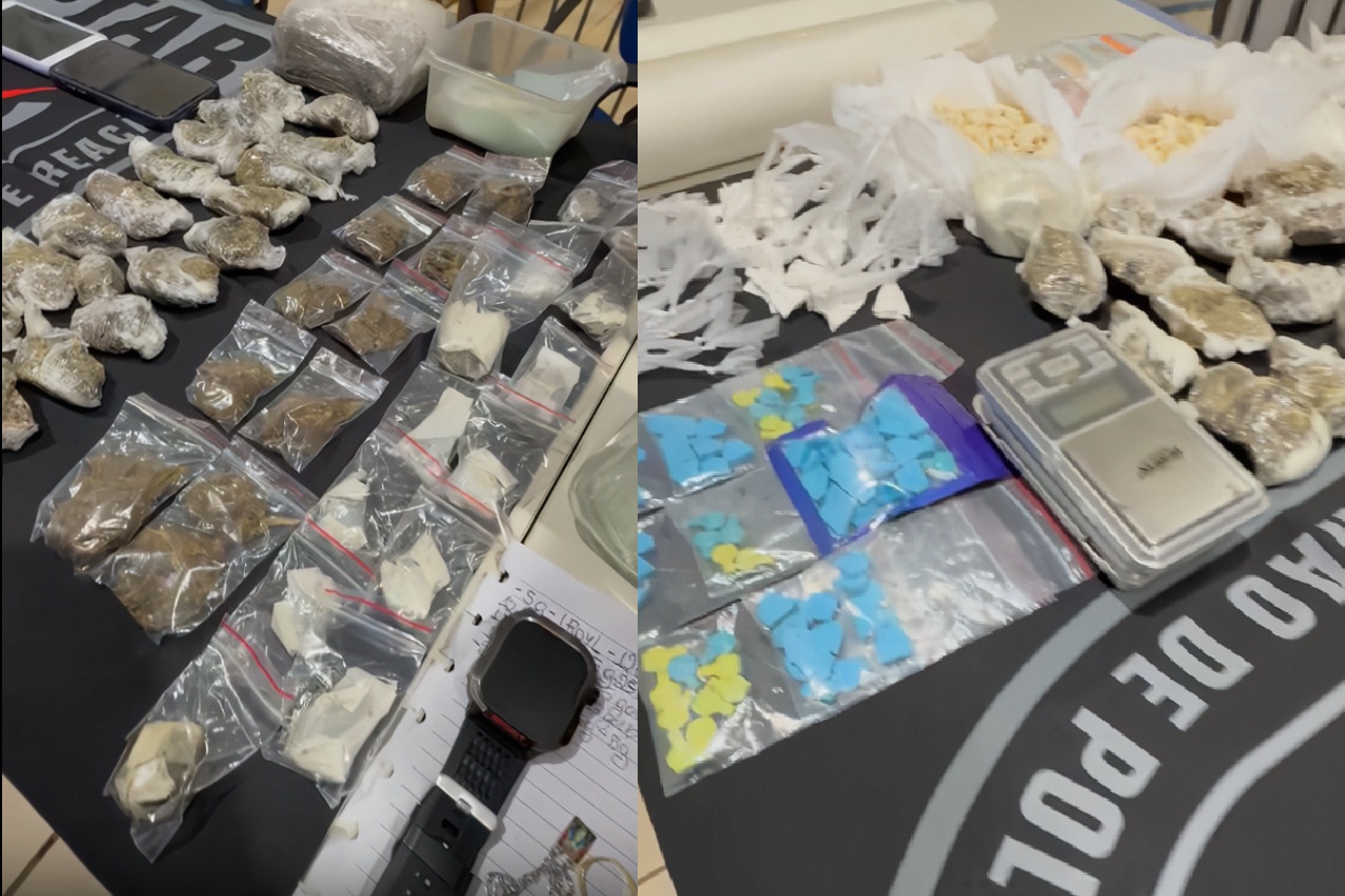 SUSPEITO DE TRÁFICO -  Preso com mais de 1,6 kg de drogas durante ação do BPTAR em Porto Velho

