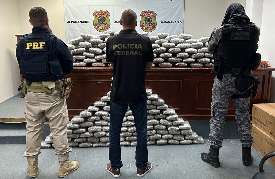 Operação integrada intercepta quase 170 quilos de maconha e impõe duro golpe ao tráfico em Rondônia