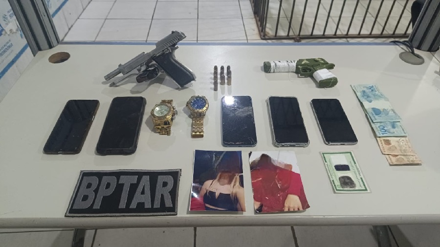 Dupla é presa com armas e munições após confronto: ofensiva da PM atinge criminosos na capital