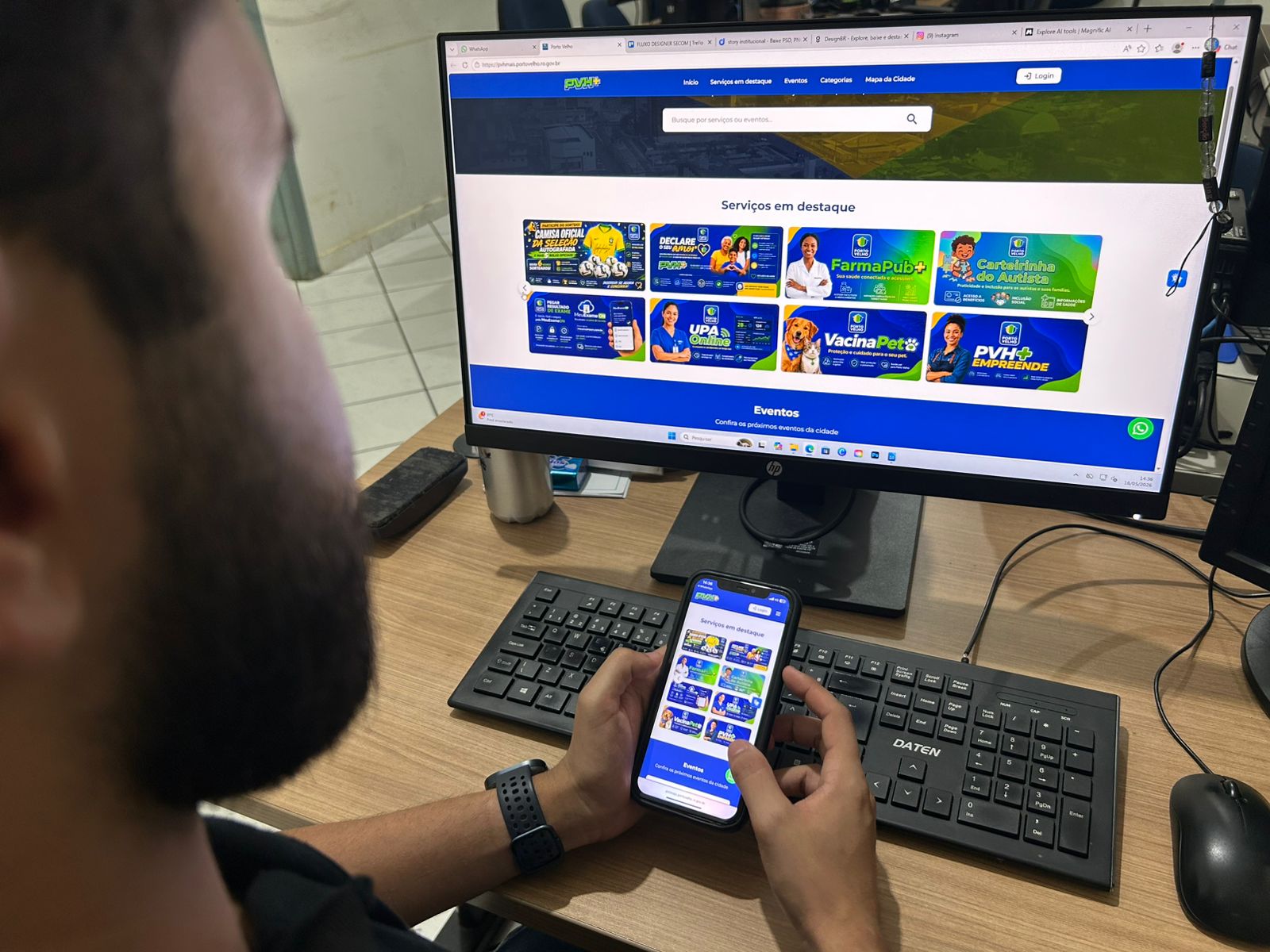 Milhares de pessoas baixaram o aplicativo PVH+ para falar com a prefeitura