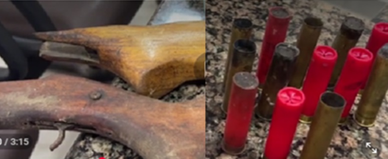 Homem é preso após atacar retroescavadeira da Prefeitura em Cacoal com tiros de espingarda