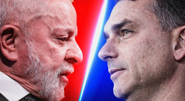 Lula tem 48% e Flávio Bolsonaro, 43%, no 2º turno
