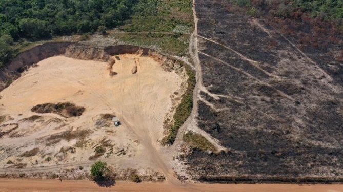 A GANÂNCIA DEVASTA A FLORESTA - MPF cobra recuperação e indenização por extração de cassiterita ilegal em Rio Crespo RO 
