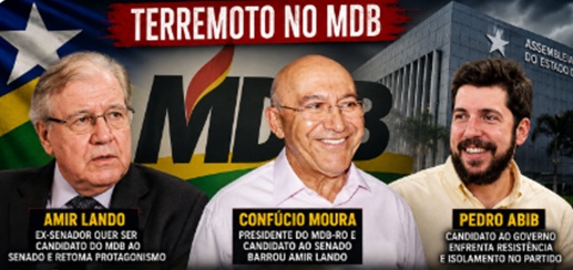 Crise no MDB se aprofunda e coloca futuro da legenda em xeque nas eleições de Rondônia