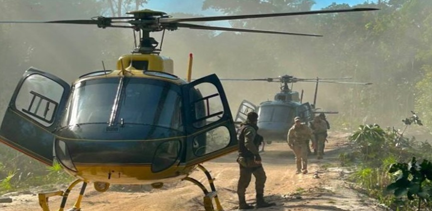 Operações federais focam extração ilegal enquanto narcoterrorismo consolida domínio na Amazônia