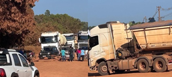Moradores bloqueiam Estrada da Penal e paralisam acesso aos portos da Capital de Rondônia