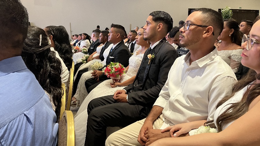 Casamento Comunitário celebra o amor e oficializa a união de 40 casais em Porto Velho