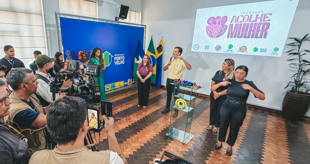 Porto Velho lança Programa Acolhe Mulher com atendimento digital 24 horas