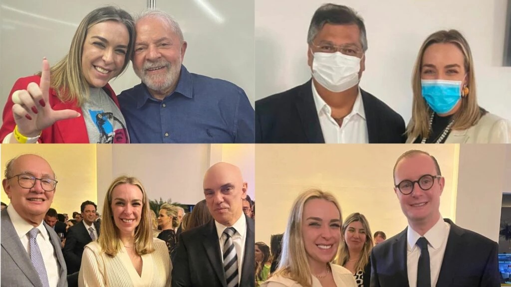 REPÚBLICA DA PROMISCUIDADE -  Lobista amiga de Lulinha ostenta fotos com Lula e togados do STF

