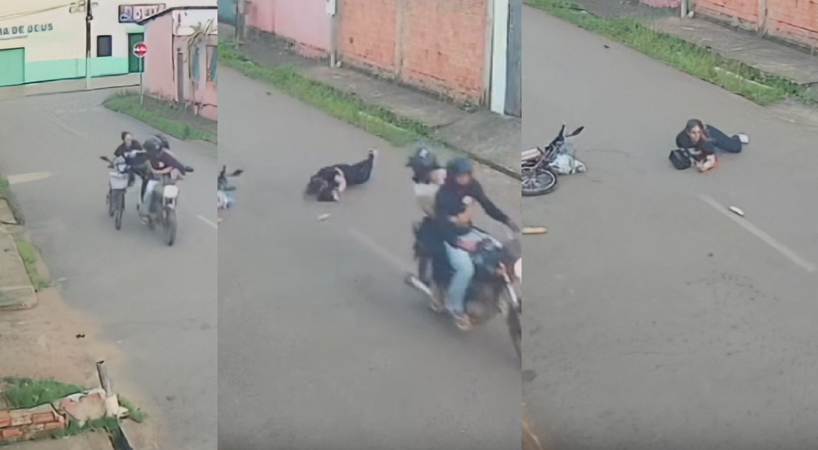 NA ZONA SUL - Tentativa de roubo termina com mulher ferida após queda de bicicleta elétrica em Porto Velho