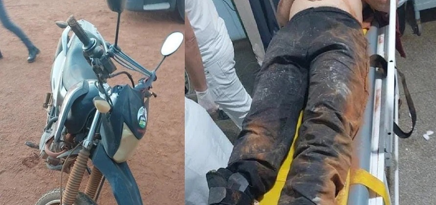 Colisão entre caminhão e duas motos deixa feridos em São Miguel do Guaporé