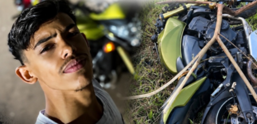 TRAGÉDIA EM NOVA ESTRELA - Jovem de 19 anos morre após perder controle de moto e sofrer grave acidente na RO-010

