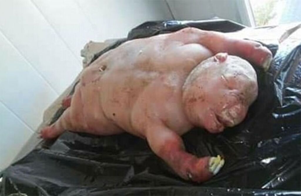 ASSUSTADOR: Ovelha nasce com formação humana e morre minutos depois